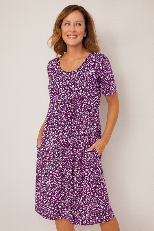 Picturesque Floral midi dress for women | Maribelle