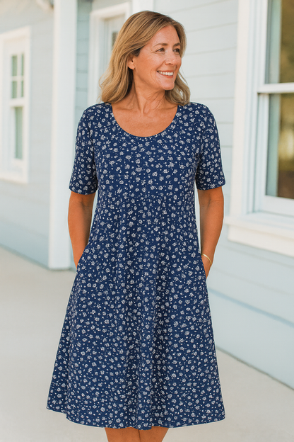 Picturesque Floral midi dress for women | Maribelle