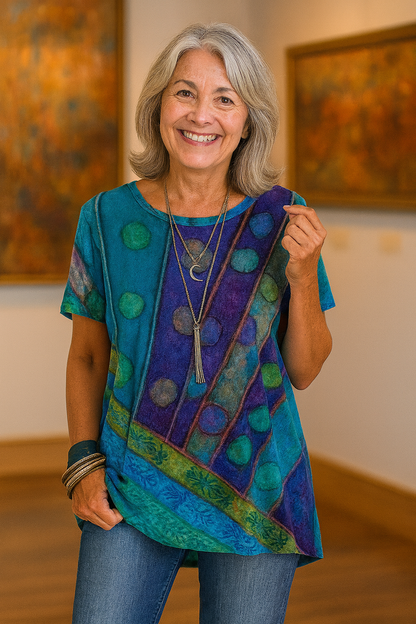 Gorgeous Artistic relaxed top for women | Calla