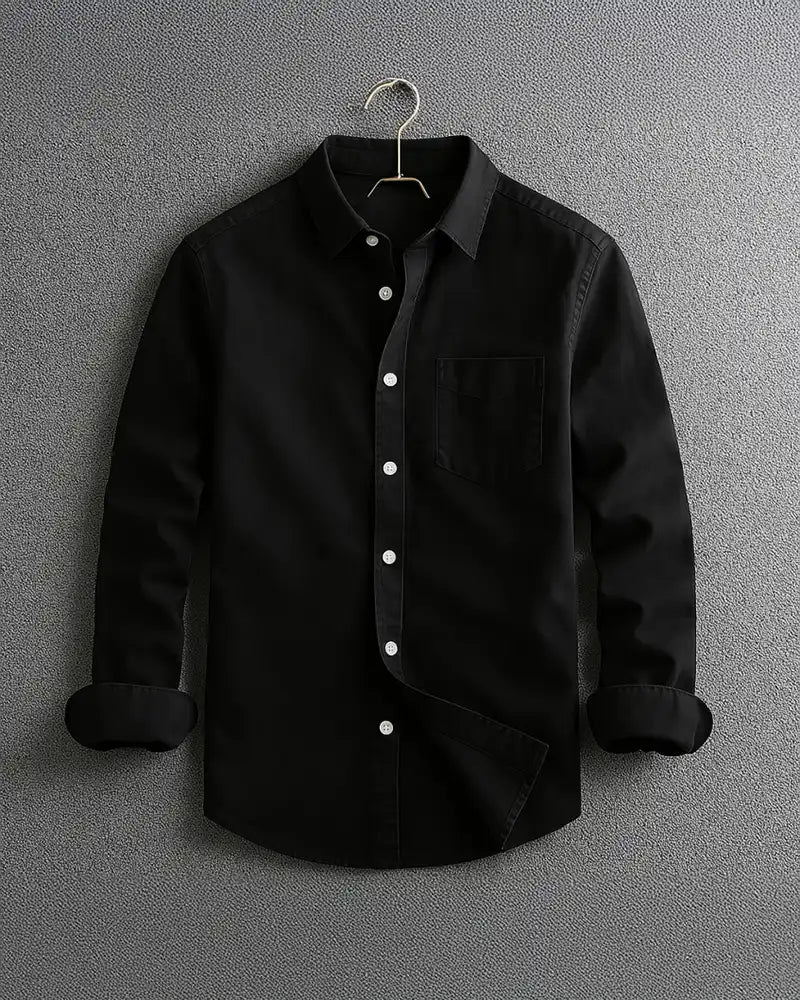 Indigo Classic Button Down Shirt for Men | Rafael
