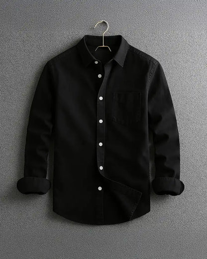 Indigo Classic Button Down Shirt for Men | Rafael