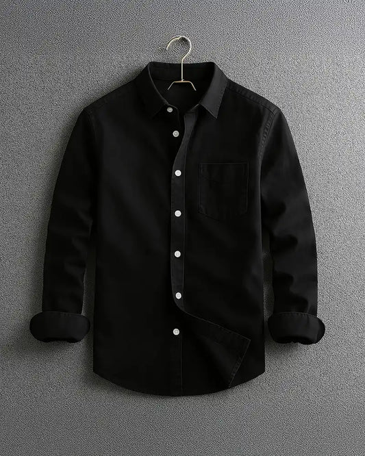 Indigo Classic Button Down Shirt for Men | Rafael