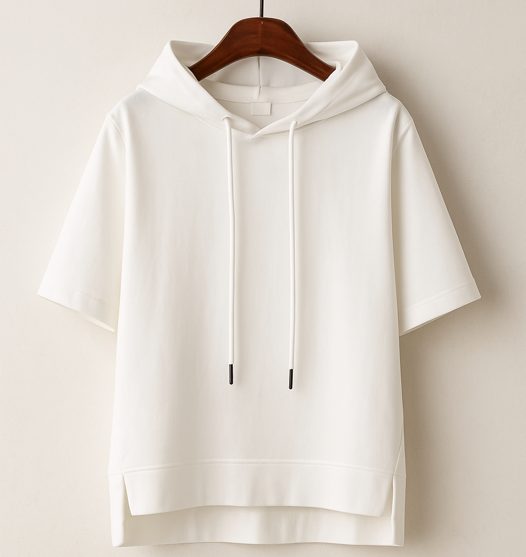 Adorable Short Sleeve Hooded Top For Women | Brielle