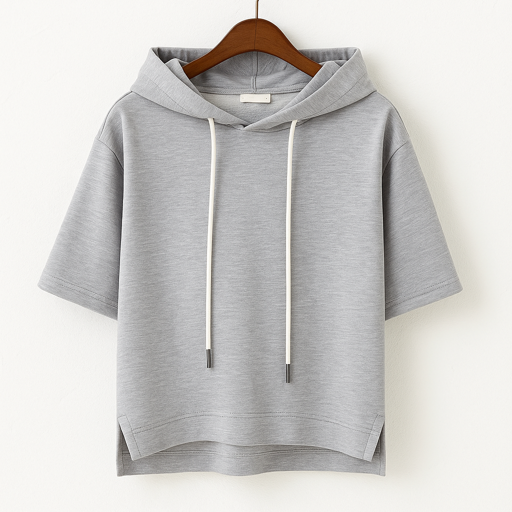 Adorable Short Sleeve Hooded Top For Women | Brielle
