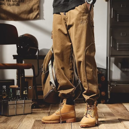 Painted Tapered Utility Cargo Trousers for Men | Railey