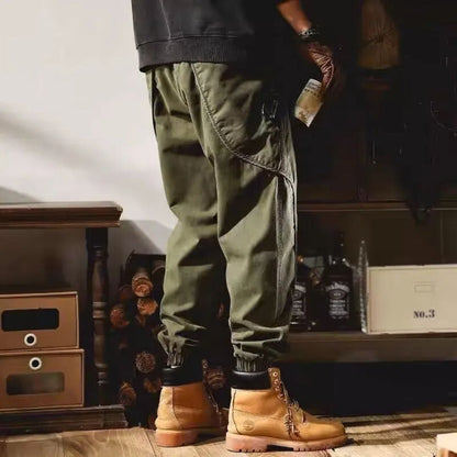 Painted Tapered Utility Cargo Trousers for Men | Railey