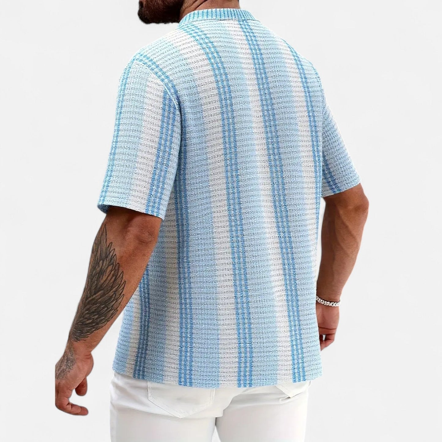 Midnight Button-front shirt for warm days for men | Elias