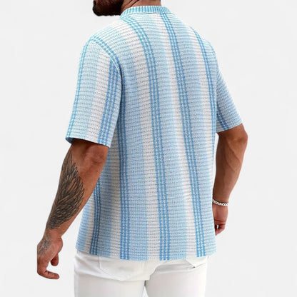 Midnight Button-front shirt for warm days for men | Elias