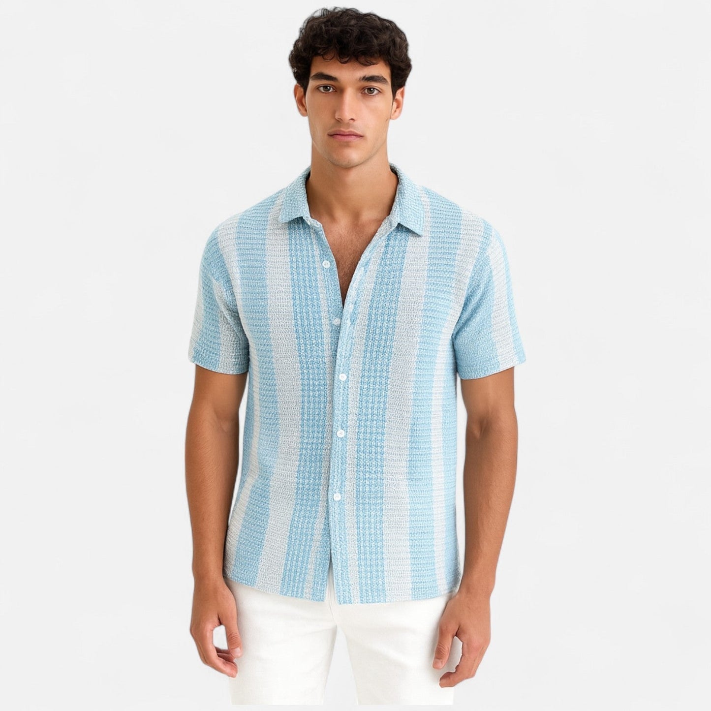 Midnight Button-front shirt for warm days for men | Elias