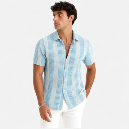 Midnight Button-front shirt for warm days for men | Elias