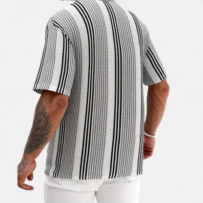Midnight Button-front shirt for warm days for men | Elias