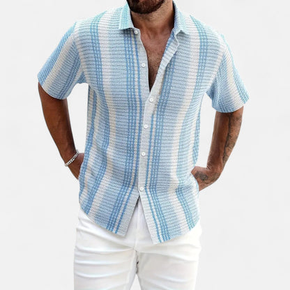 Midnight Button-front shirt for warm days for men | Elias
