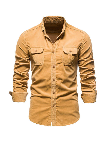 Denim Straight-cut winter shirt for men | Rowan