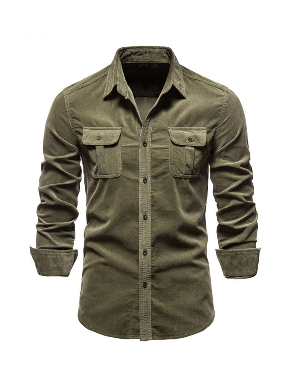 Denim Straight-cut winter shirt for men | Rowan