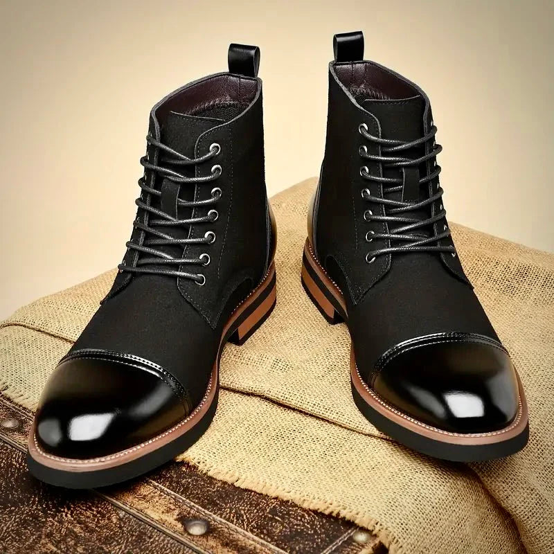 Raw Oxford Style Lace Up Boots For Men | Harrington