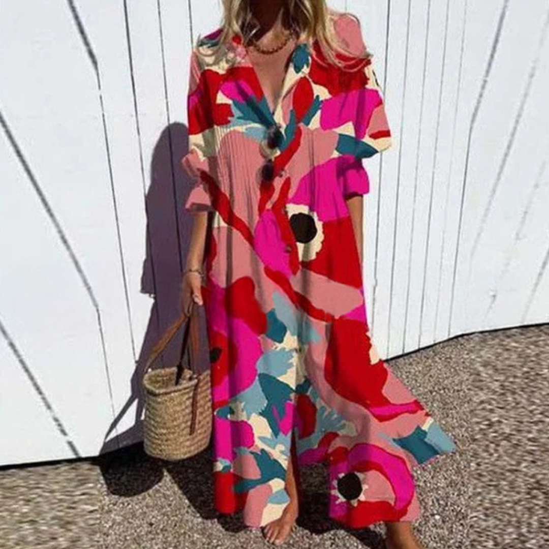 Subtle Effortless everyday maxi dress for women | Isalie