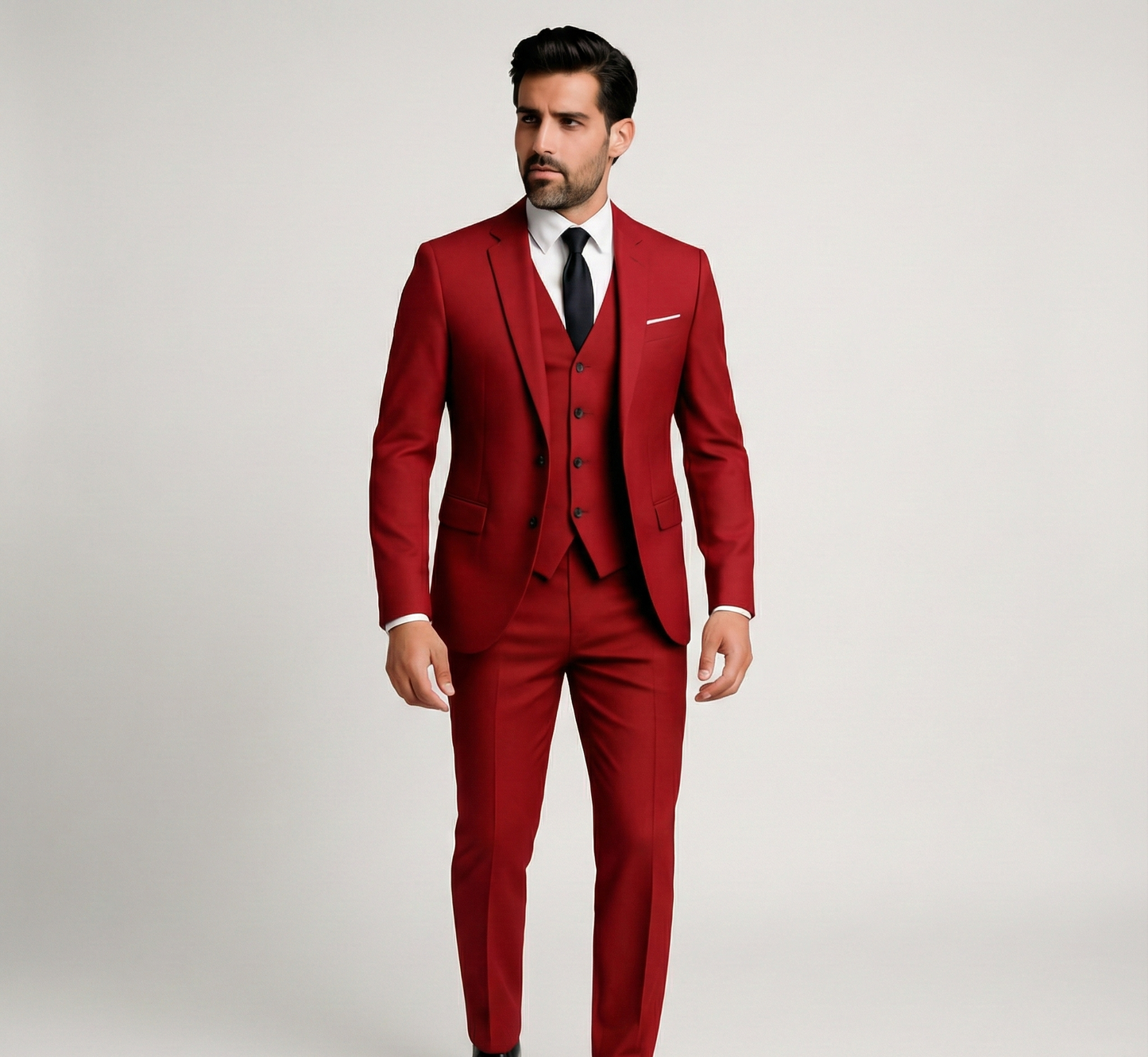 Granite Formal three-piece tailored suit for men | Assuli