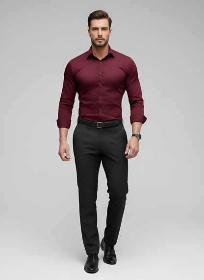 Marble Wrinkle-free slim-fit button-up shirt for men | Adrian