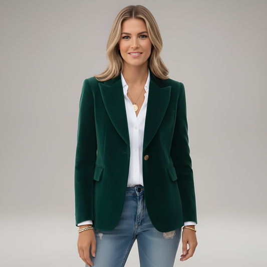 Country Elegant one-button blazer for women | Valerios