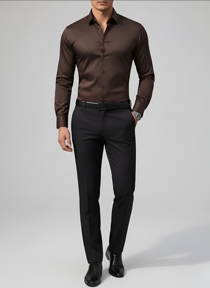 Marble Wrinkle-free slim-fit button-up shirt for men | Adrian