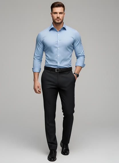Marble Wrinkle-free slim-fit button-up shirt for men | Adrian