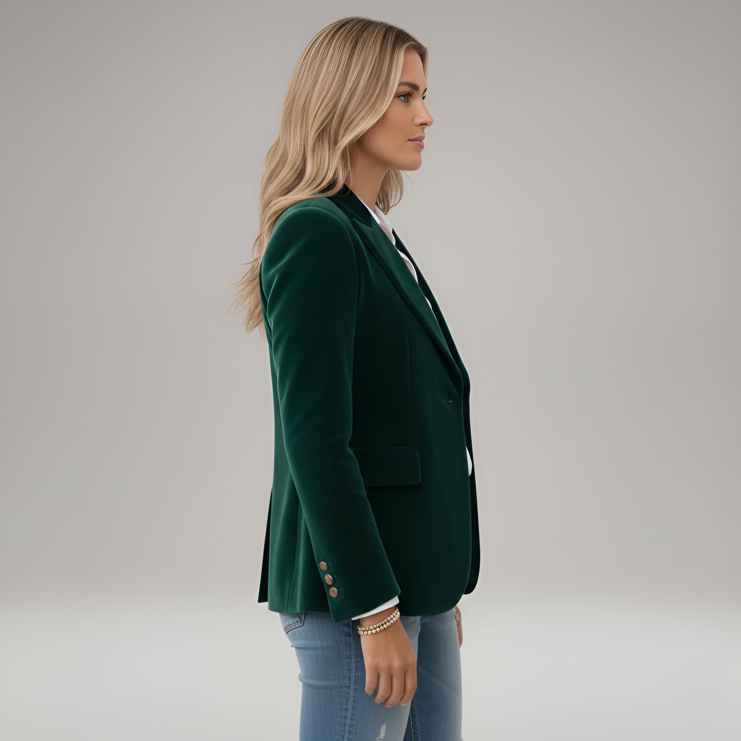 Country Elegant one-button blazer for women | Valerios