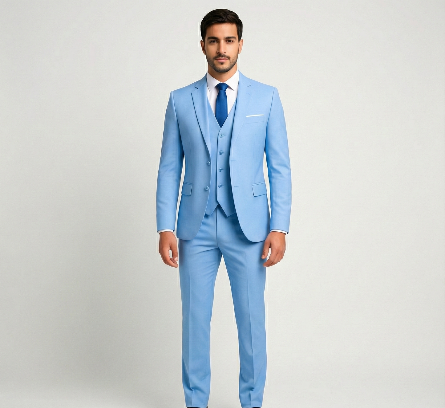Granite Formal three-piece tailored suit for men | Assuli
