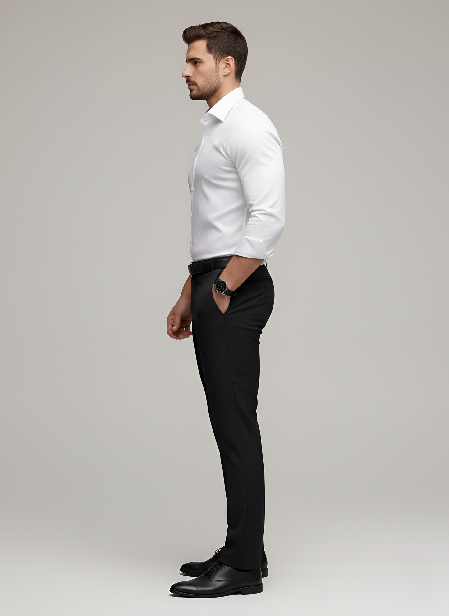 Marble Wrinkle-free slim-fit button-up shirt for men | Adrian