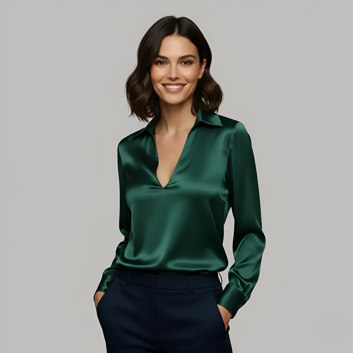 Cottage Elegant V-neck blouse for women | Valerios