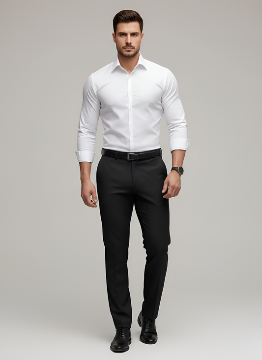 Marble Wrinkle-free slim-fit button-up shirt for men | Adrian