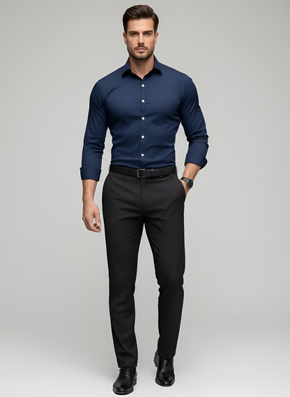 Marble Wrinkle-free slim-fit button-up shirt for men | Adrian