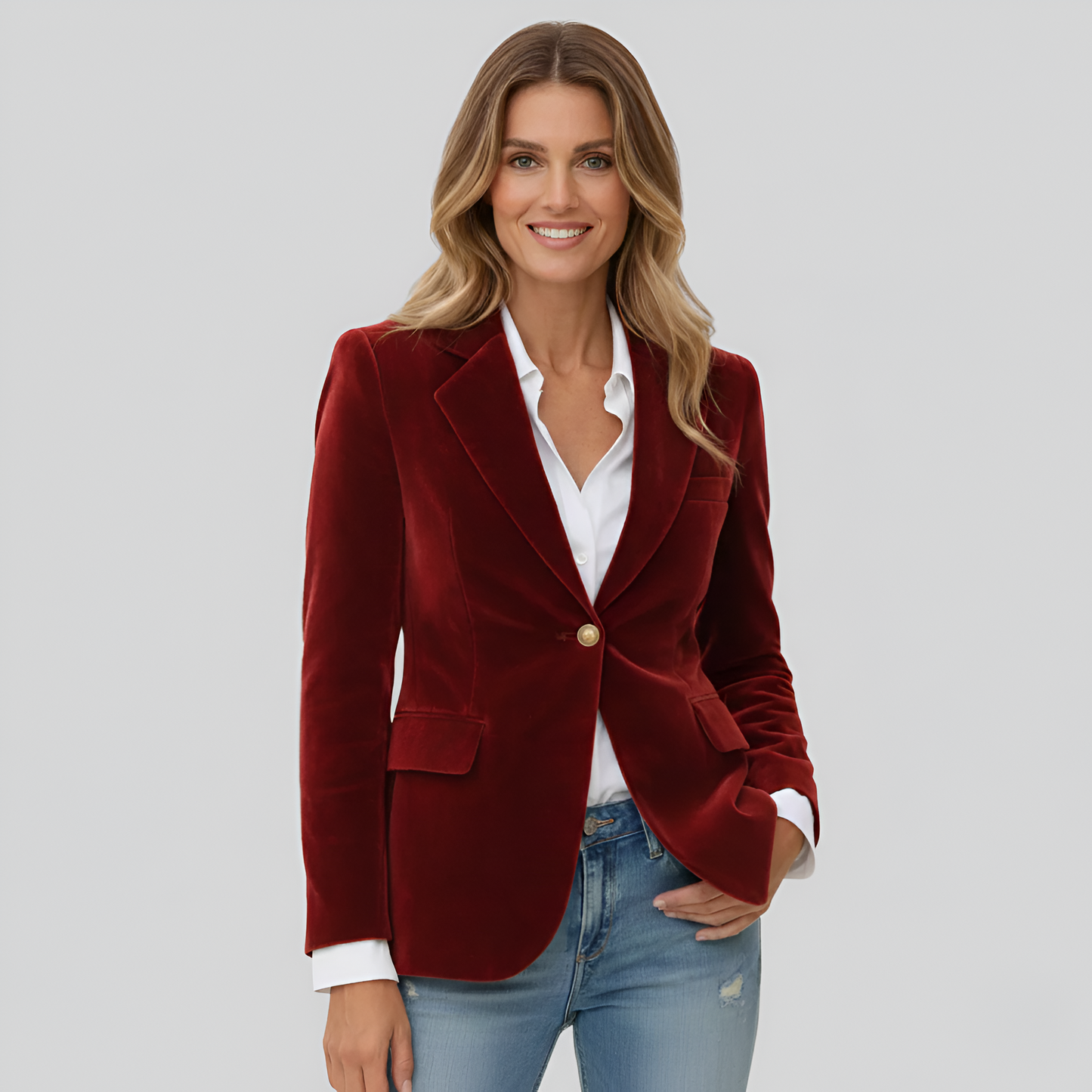 Country Elegant one-button blazer for women | Valerios