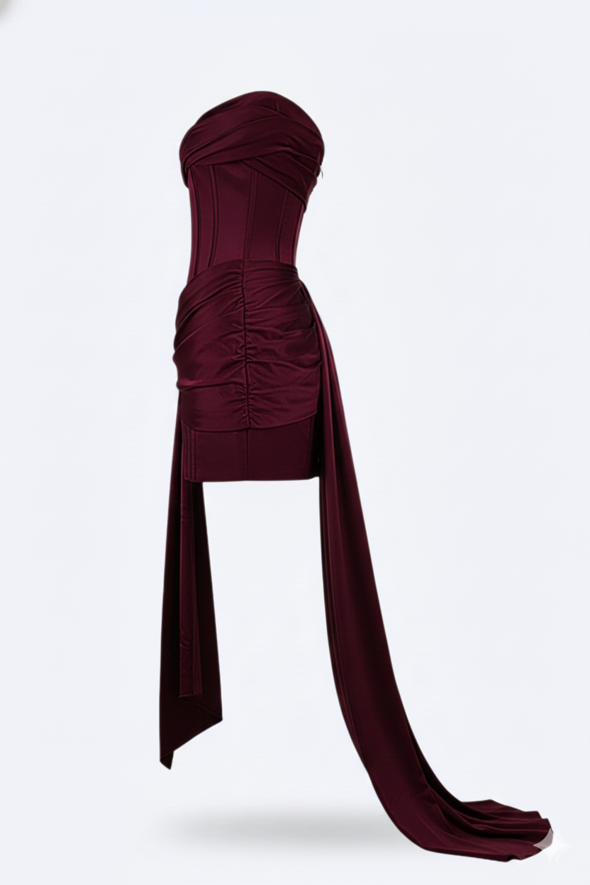 Victorian Elegant short evening dress for women | Valerios