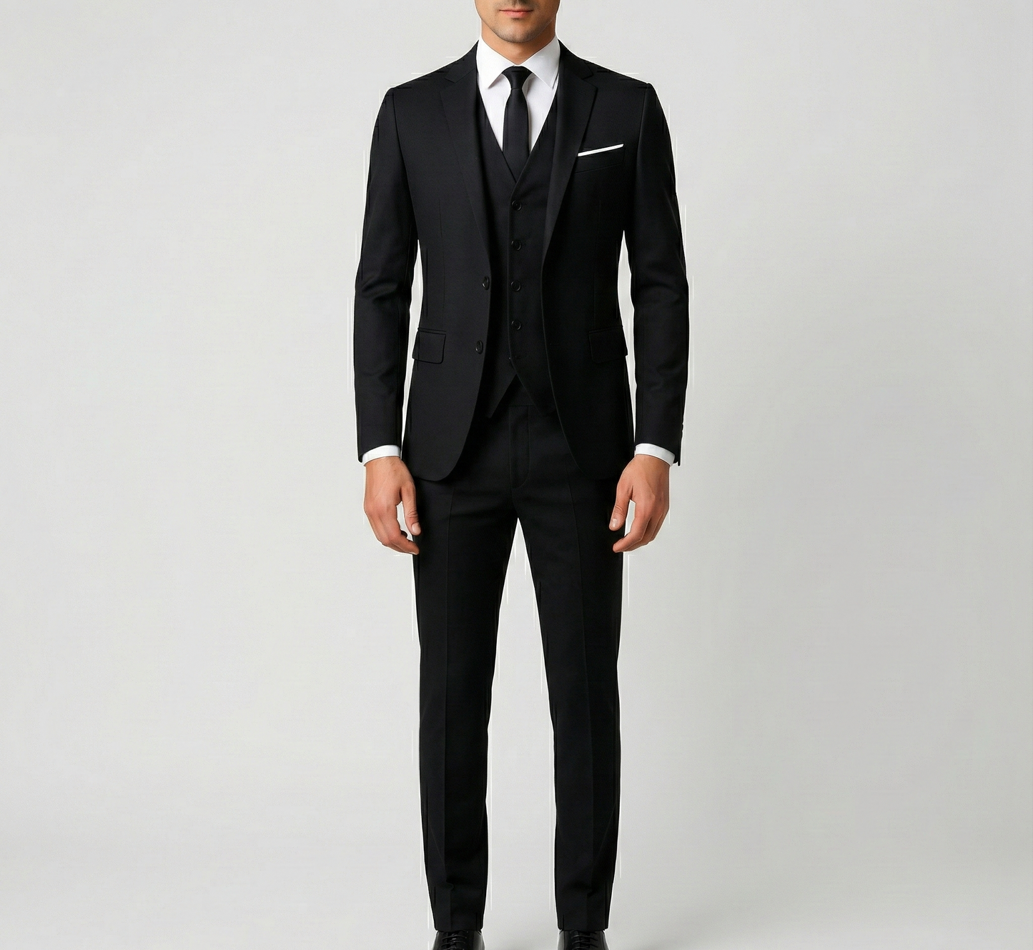 Granite Formal three-piece tailored suit for men | Assuli