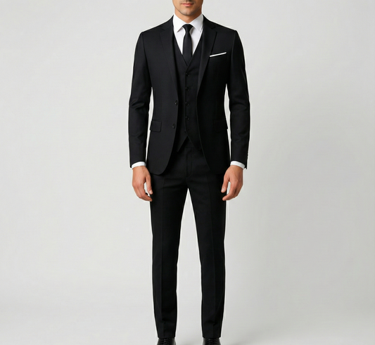 Granite Formal three-piece tailored suit for men | Assuli
