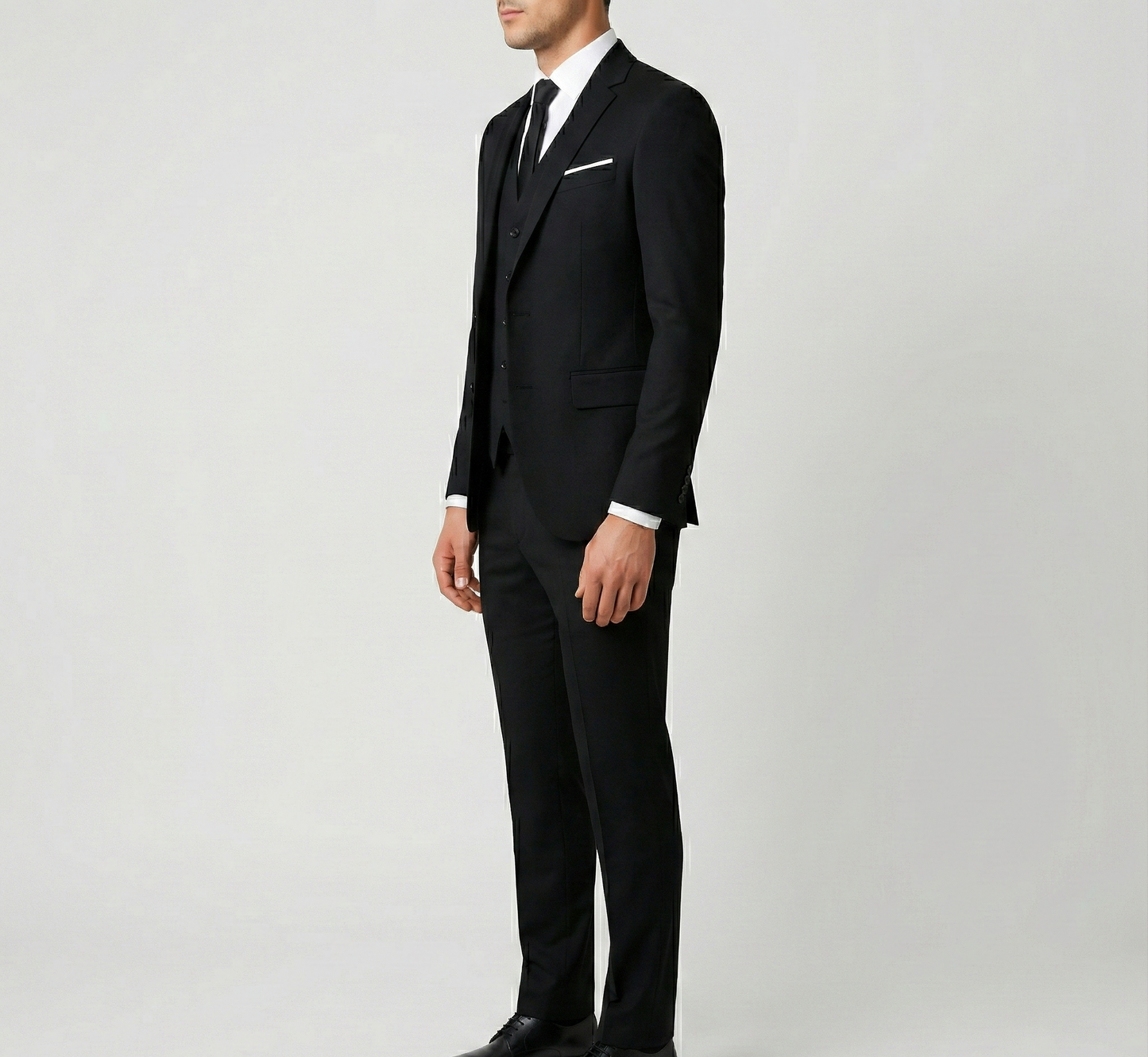 Granite Formal three-piece tailored suit for men | Assuli