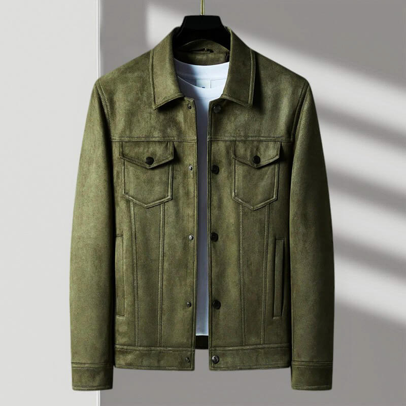 Wool Retro Button Front Jacket For Men | Hudson