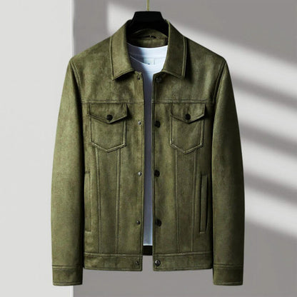 Wool Retro Button Front Jacket For Men | Hudson