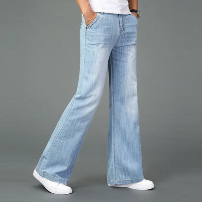 Dazzling Boot Cut Flared Jeans For Men | Ronan