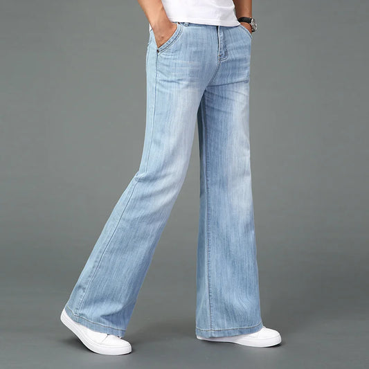 Dazzling Boot Cut Flared Jeans For Men | Ronan
