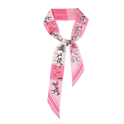 Leuven Equestrian silk scarf bag accessory for women