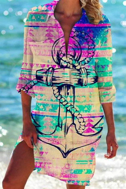 Swift Lightweight beach blouse with button-front design for women | Johanna