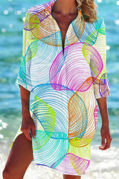 Swift Lightweight beach blouse with button-front design for women | Johanna