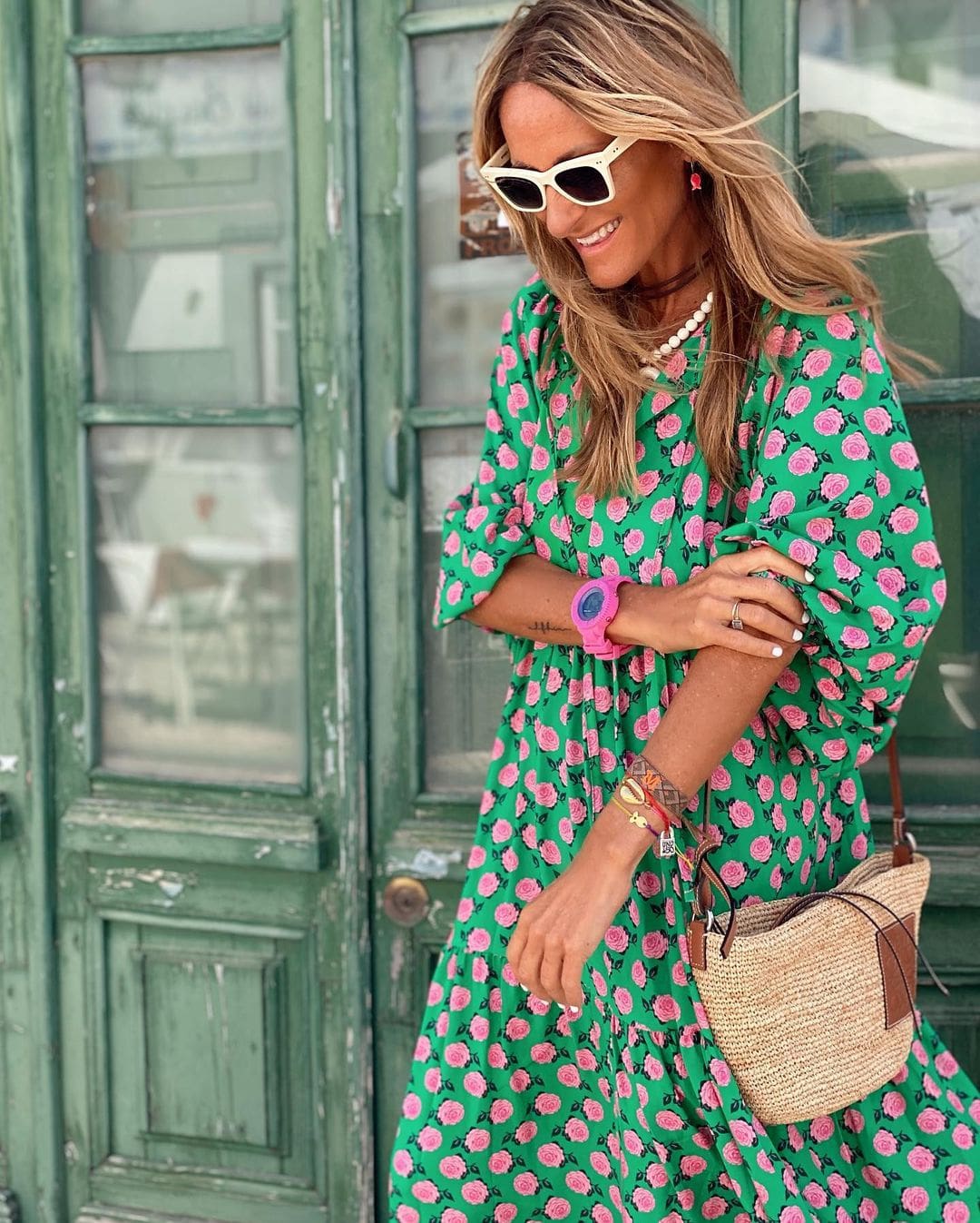 Romantic Bohemian Puff Sleeve Long Dress For Women | Isalora