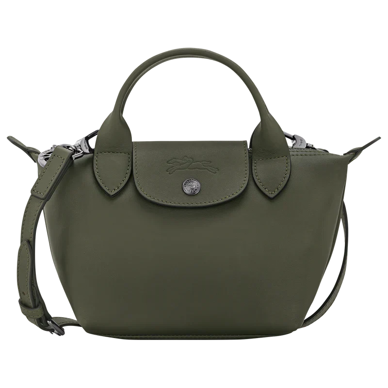 Printed Le Pliage Xtra XS leather bag for women | Longchamp