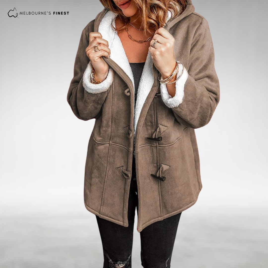 Distinct Stylish button-front coat for women | Amara