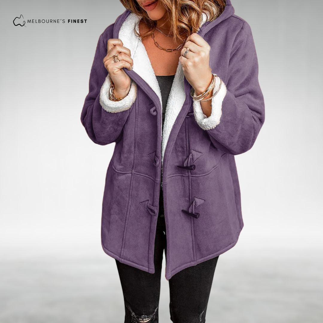 Distinct Stylish button-front coat for women | Amara