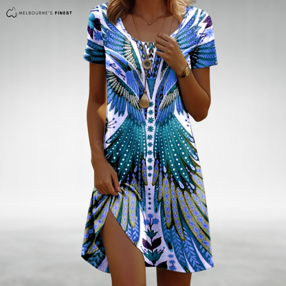 Heritage Boho comfort dress for women | Gaia