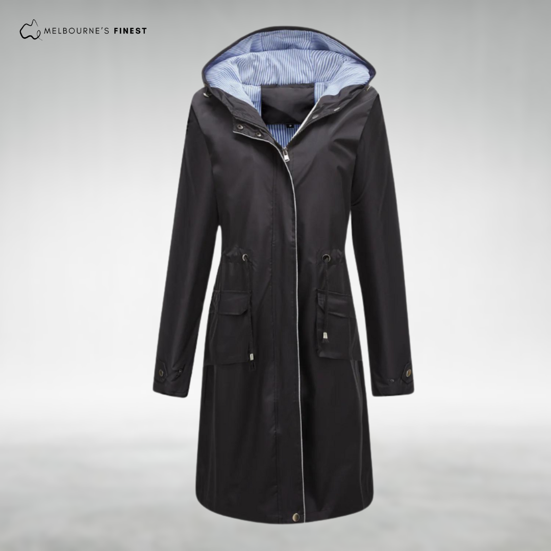 Superior Waterproof trenchcoat with hood for women | Brielle