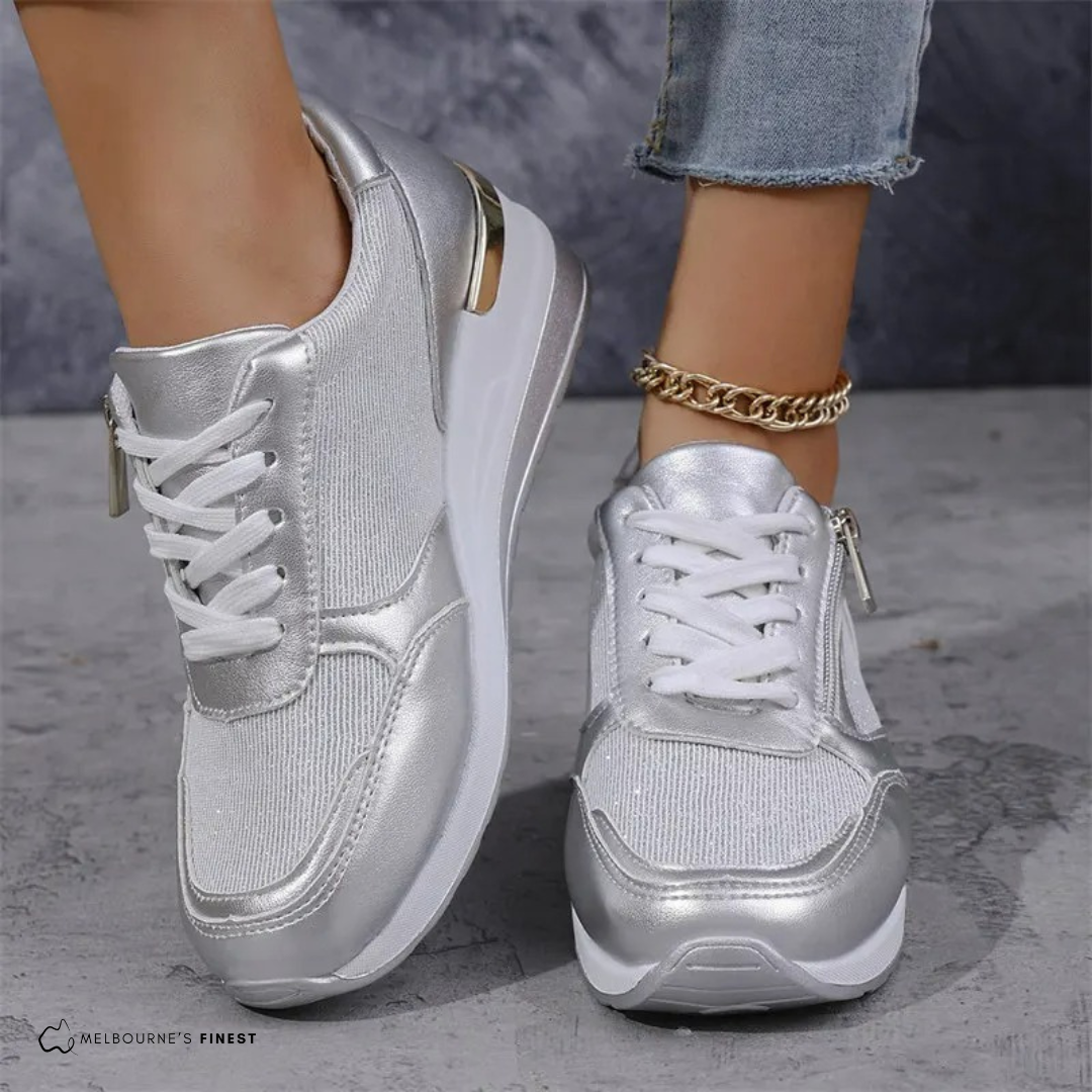 Sophisticated Supportive breathable shoes for women | Delia